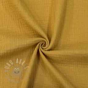 Tetra Tkanina/Muslin dark ochre ORGANIC