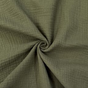Tetra Tkanina/Muslin dark moss green ORGANIC