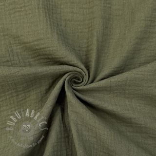 Tetra Tkanina/Muslin dark moss green