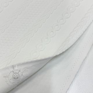 Pletenina jacquard Cable white