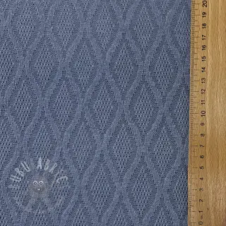 Pletenina jacquard Diamond baby blue