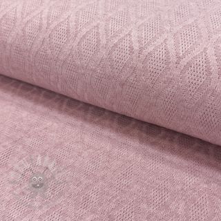Pletenina jacquard Diamond light pink