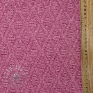 Pletenina jacquard Diamond pink