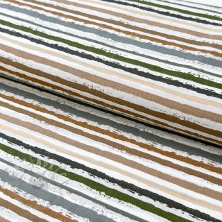 Pamuk Small stripes Snoozy old green