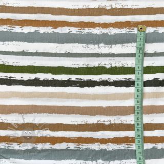 Pamuk Big stripes Snoozy old green