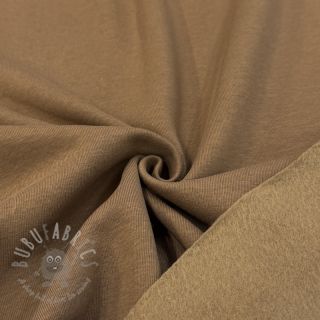 Triko materijal čupav dusty brown
