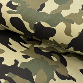 JEANS DENIM STRETCH Camouflage camo green