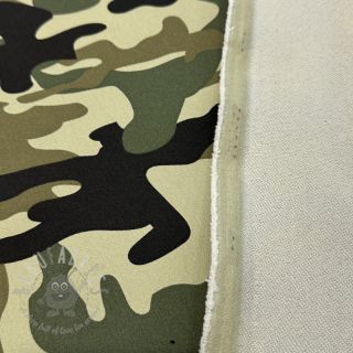 JEANS DENIM STRETCH Camouflage camo green