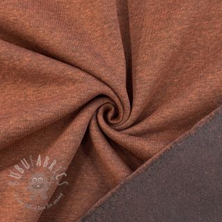 Triko materijal čupav MELANGE brick