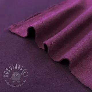 Triko materijal čupav MELANGE bordeaux