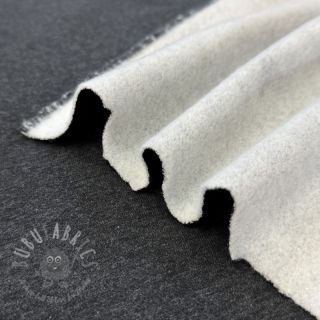 Triko materijal čupav MELANGE dark grey