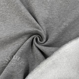 Triko materijal čupav MELANGE middle grey