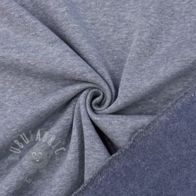 Triko materijal čupav MELANGE jeans