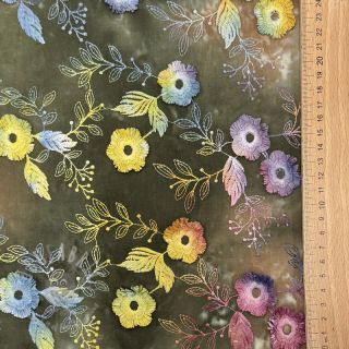 Pamuk TIE DYE EMBROIDERY Poppy design N