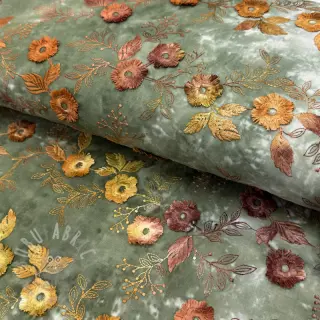 Pamuk TIE DYE EMBROIDERY Poppy design O