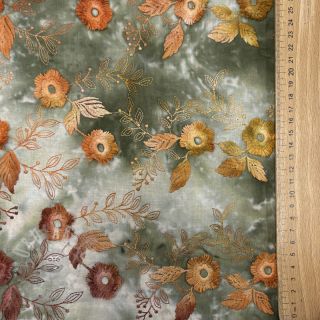 Pamuk TIE DYE EMBROIDERY Poppy design O