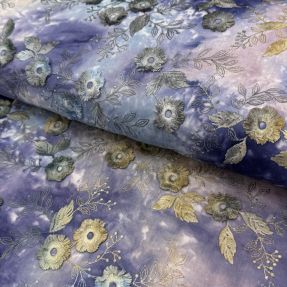 Pamuk TIE DYE EMBROIDERY Poppy design T