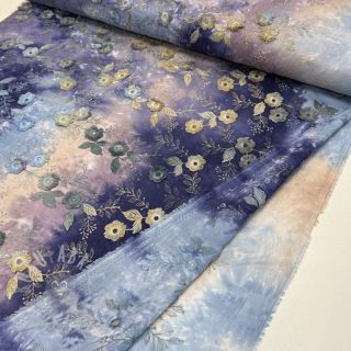 Pamuk TIE DYE EMBROIDERY Poppy design T