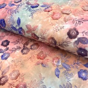 Pamuk TIE DYE EMBROIDERY Poppy design R