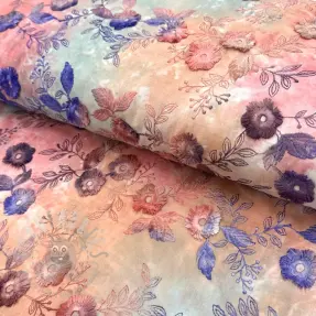 Pamuk TIE DYE EMBROIDERY Poppy design R