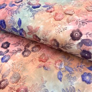 Pamuk TIE DYE EMBROIDERY Poppy design R