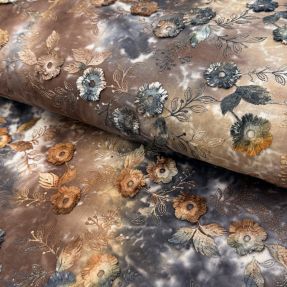 Pamuk TIE DYE EMBROIDERY Poppy design M