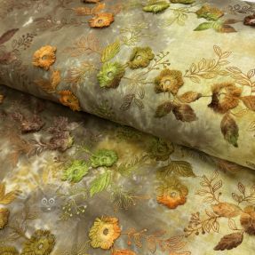 Pamuk TIE DYE EMBROIDERY Poppy design P