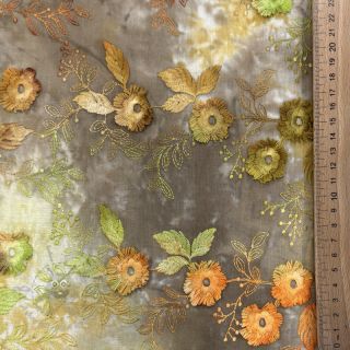 Pamuk TIE DYE EMBROIDERY Poppy design P