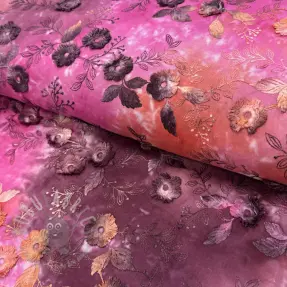 Pamuk TIE DYE EMBROIDERY Poppy design Q