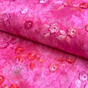 Pamuk TIE DYE EMBROIDERY Poppy design U