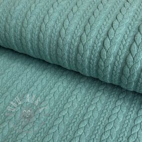 Pletenina jacquard Cably dark green