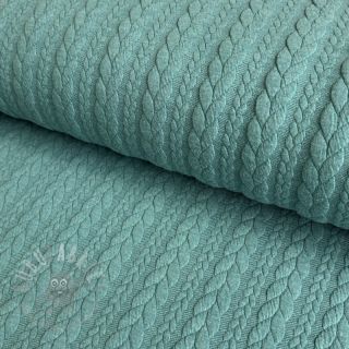 Pletenina jacquard Cably dark green