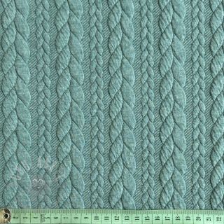 Pletenina jacquard Cably dark green