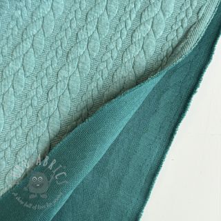 Pletenina jacquard Cably dark green