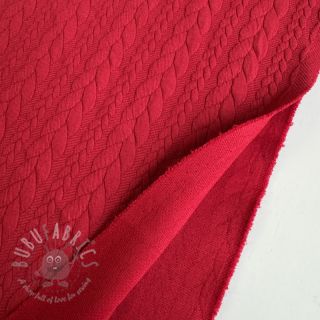 Pletenina jacquard Cably dark red