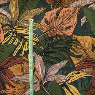 Dekorativna tkanina premium Bush lines forest green