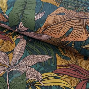 Dekorativna tkanina premium Bush lines forest green