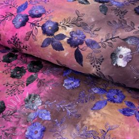 Pamuk TIE DYE EMBROIDERY Poppy design A