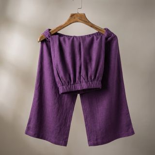 Laneno prano dark purple