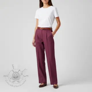 Laneno prano wine red