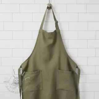 Laneno prano dark moss green