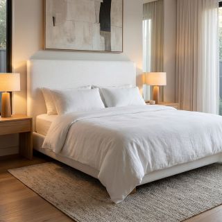 Lan predpran STONEWASHED PREMIUM white