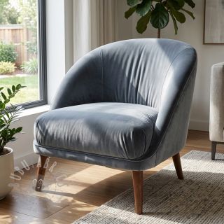 Samet VELVET PREMIUM blue grey