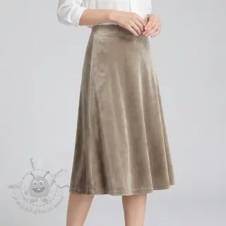 Samet VELVET STRETCH taupe