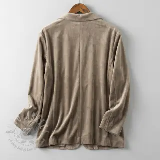 Samet VELVET STRETCH taupe