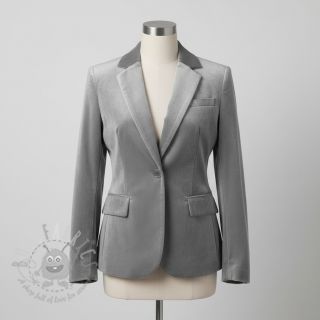 Samet VELVET STRETCH light grey