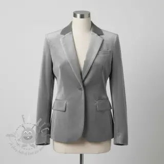 Samet VELVET STRETCH light grey