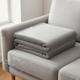Samet VELVET STRETCH light grey