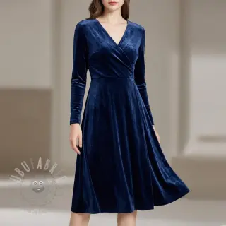 Samet VELVET STRETCH navy