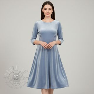 Samet VELVET STRETCH light blue